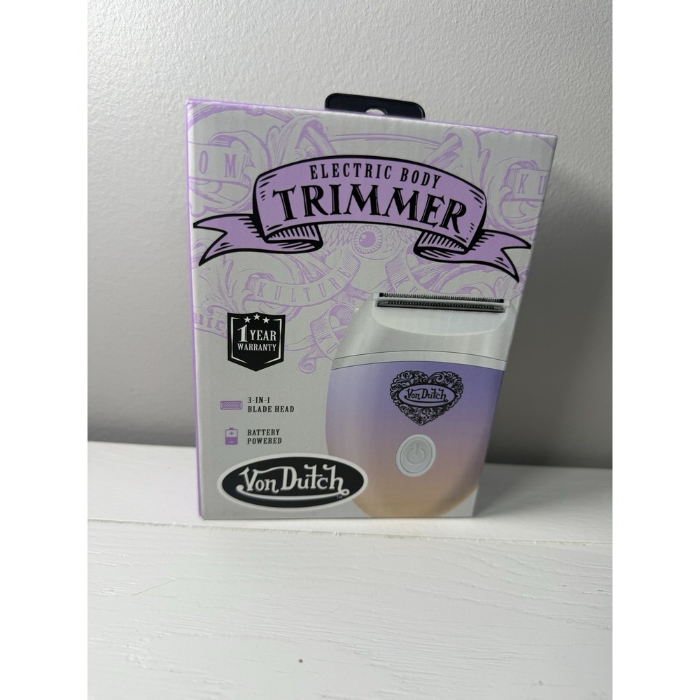Von Dutch Electric Body Trimmer 3-in-1 Shaver Bikini Legs Underarm NEW In Box